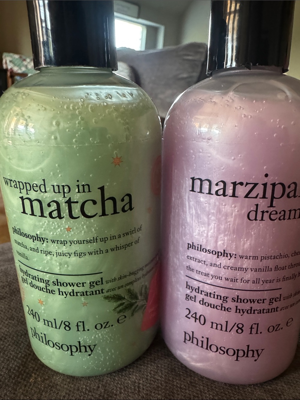 Philosophy Wrapped Up in Matcha & Marzipan Duo - Green and Pink Shower Gels 8oz